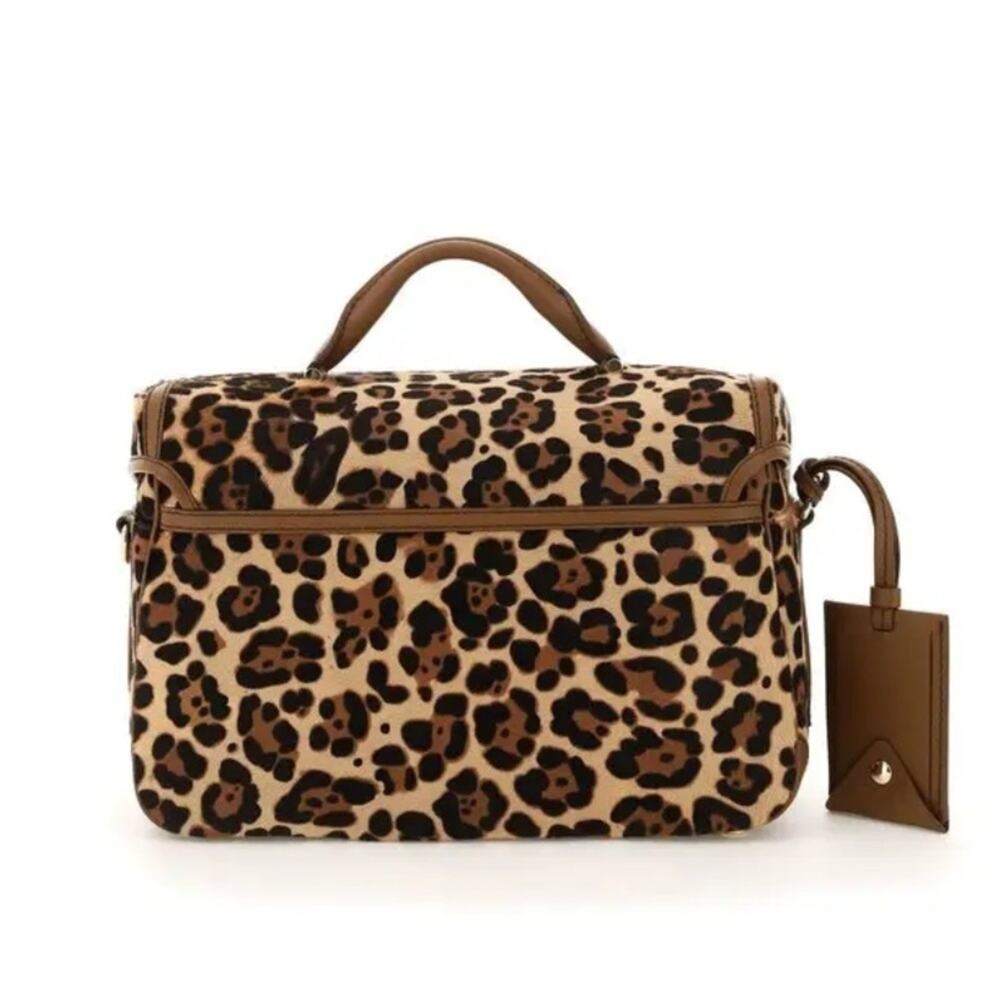 Max Mara Leopard Pony Hair Anna Large Bag Purse - Picture 4 of 9